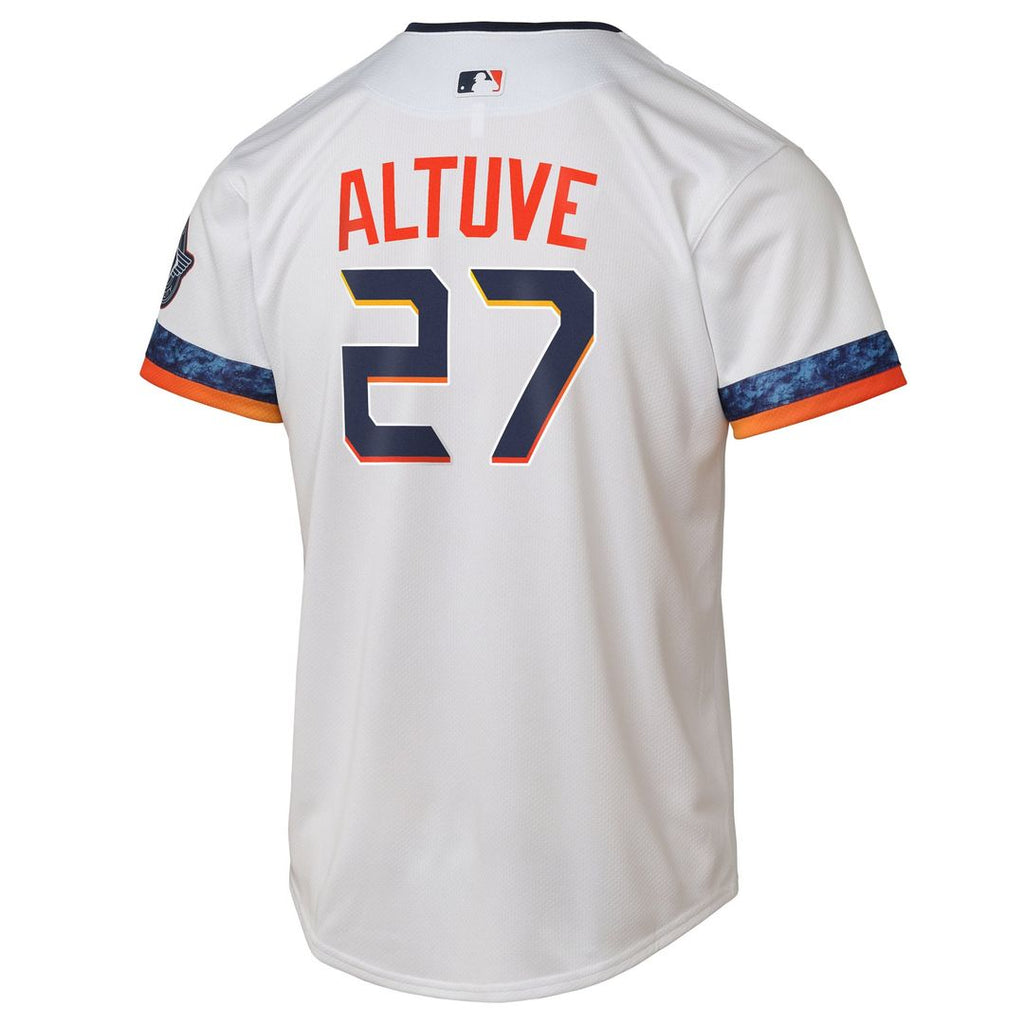 Houston Astros Jose Altuve Youth 2025 City Connect Limited Jersey — White