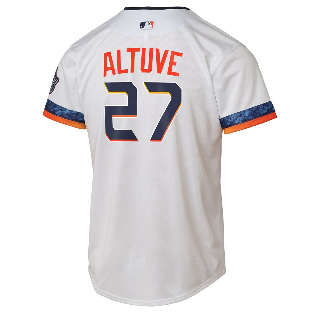 Houston Astros Jose Altuve Youth 2025 City Connect Limited Jersey — White