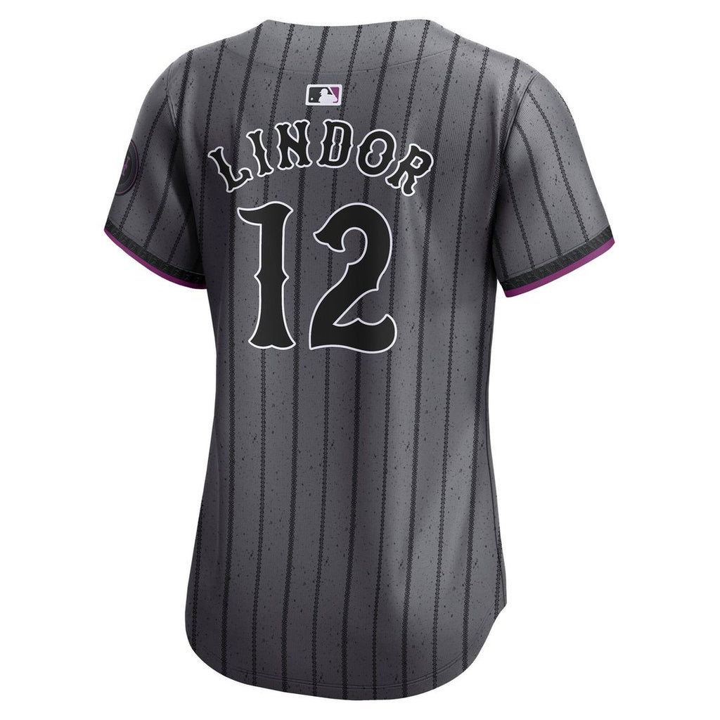 New York Mets Francisco Lindor Women's City Connect Limited Jersey — Gray