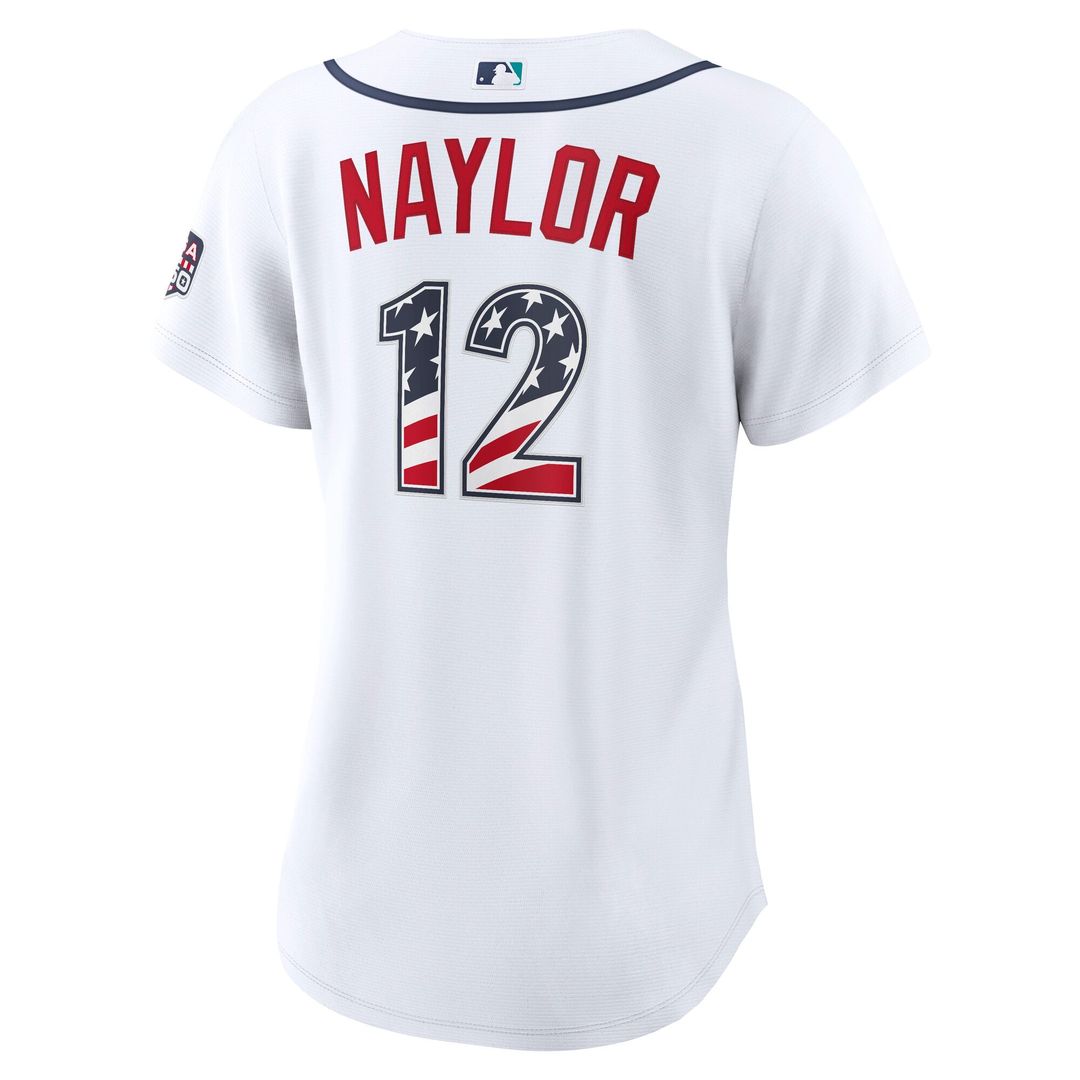 Seattle Mariners Josh Naylor Women's USA 250 Fourth of July Home Stadium Jersey — White