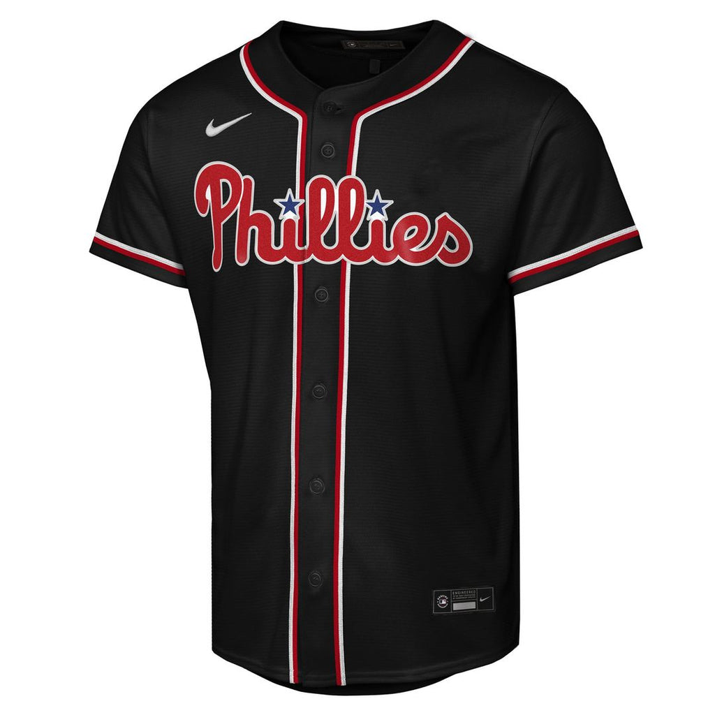 Philadelphia Phillies Bryce Harper Youth Fashion Replica Jersey — Black