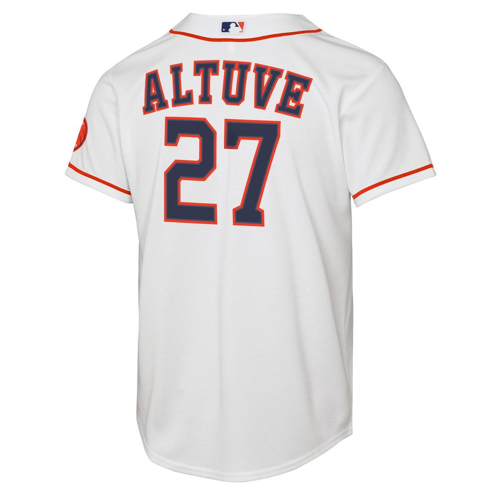 Houston Astros Jose Altuve Youth Home Stadium Jersey — White