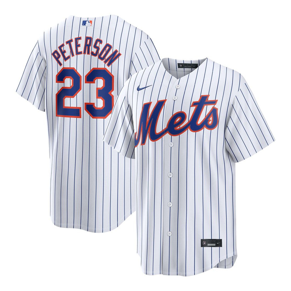 New York Mets David Peterson Home Replica Jersey — White
