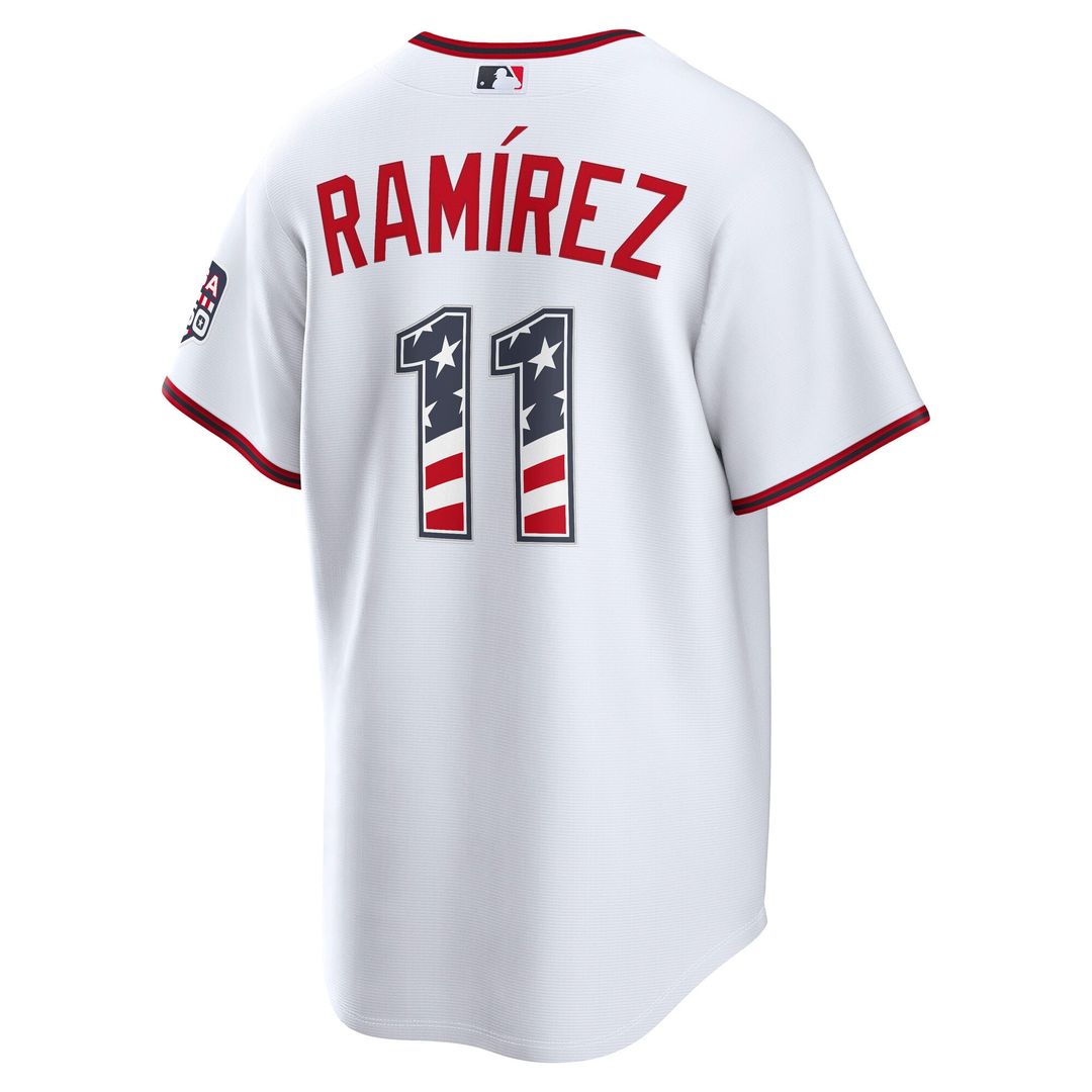 Cleveland Guardians José Ramírez USA 250 Fourth of July Home Stadium Jersey — White