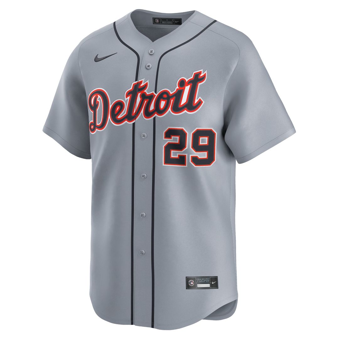 Detroit Tigers Tarik Skubal Road Limited Jersey — Gray