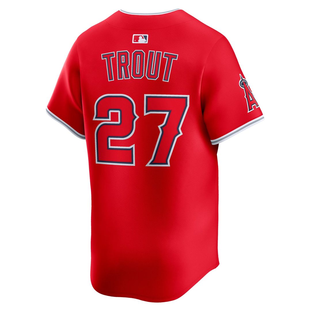 Los Angeles Angels Mike Trout Alternate Limited Jersey — Red