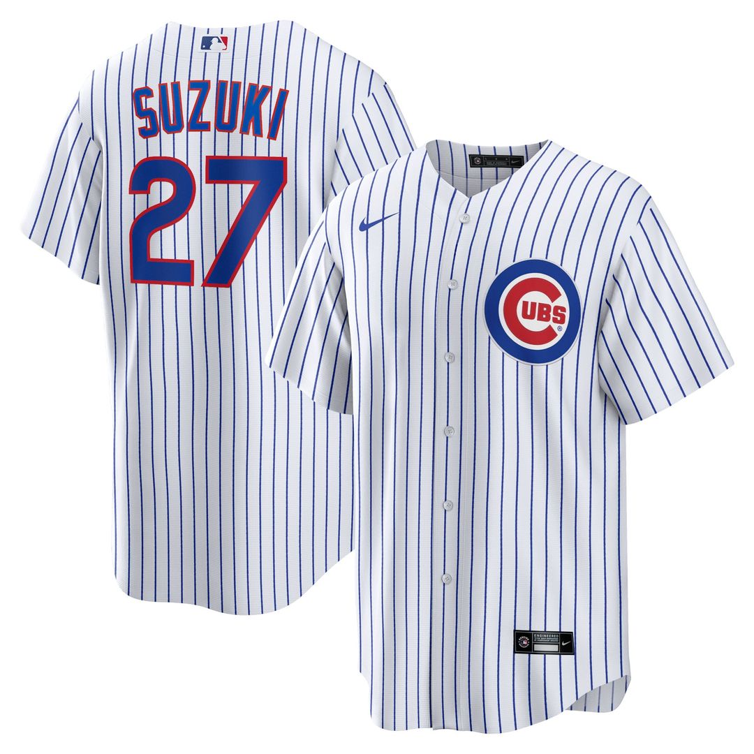 Chicago Cubs Seiya Suzuki Home Replica Jersey — White