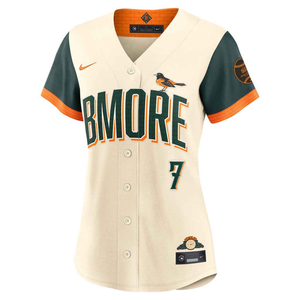 Baltimore Orioles Jackson Holliday Women's 2026 City Connect Stadium Jersey — Cream