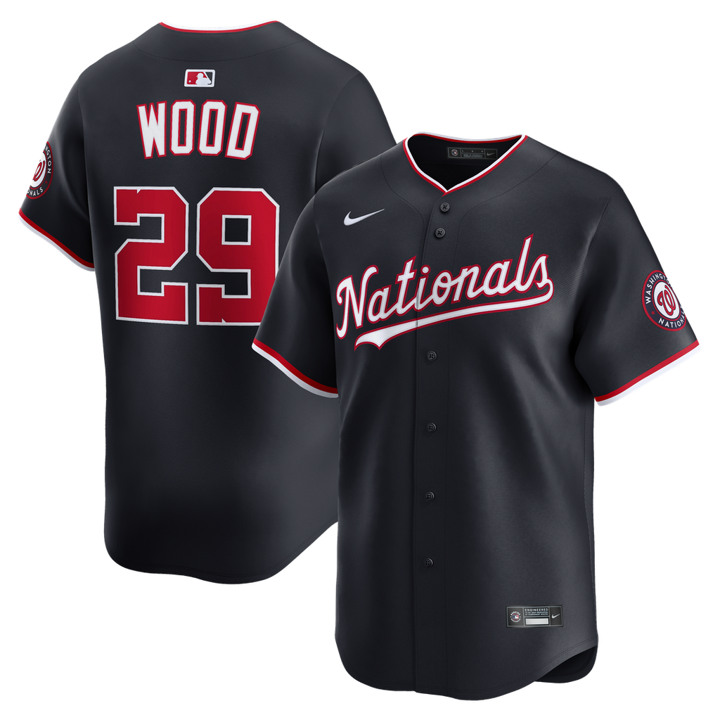 Washington Nationals James Wood Alternate Limited Jersey — Navy