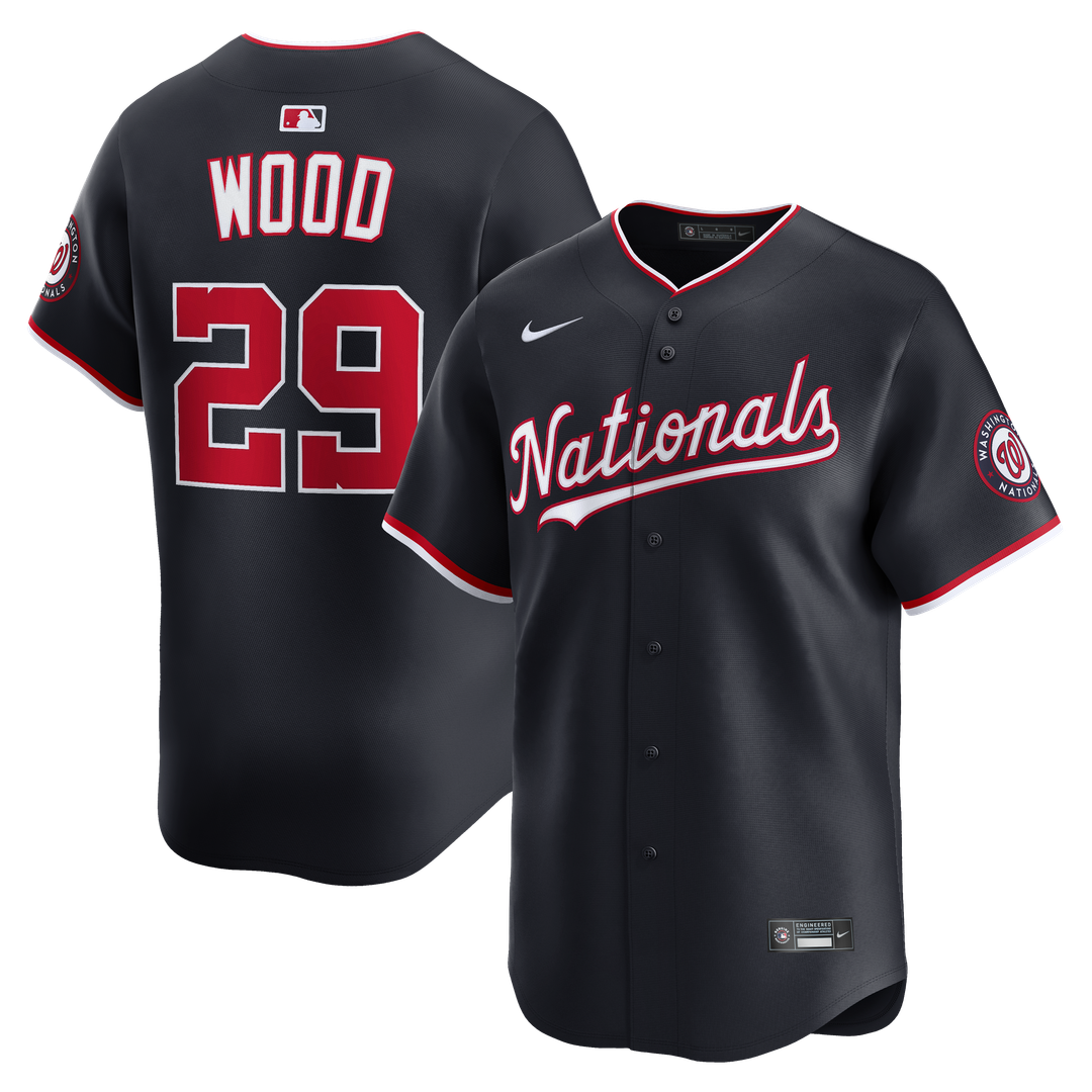Washington Nationals James Wood Alternate Limited Jersey — Navy