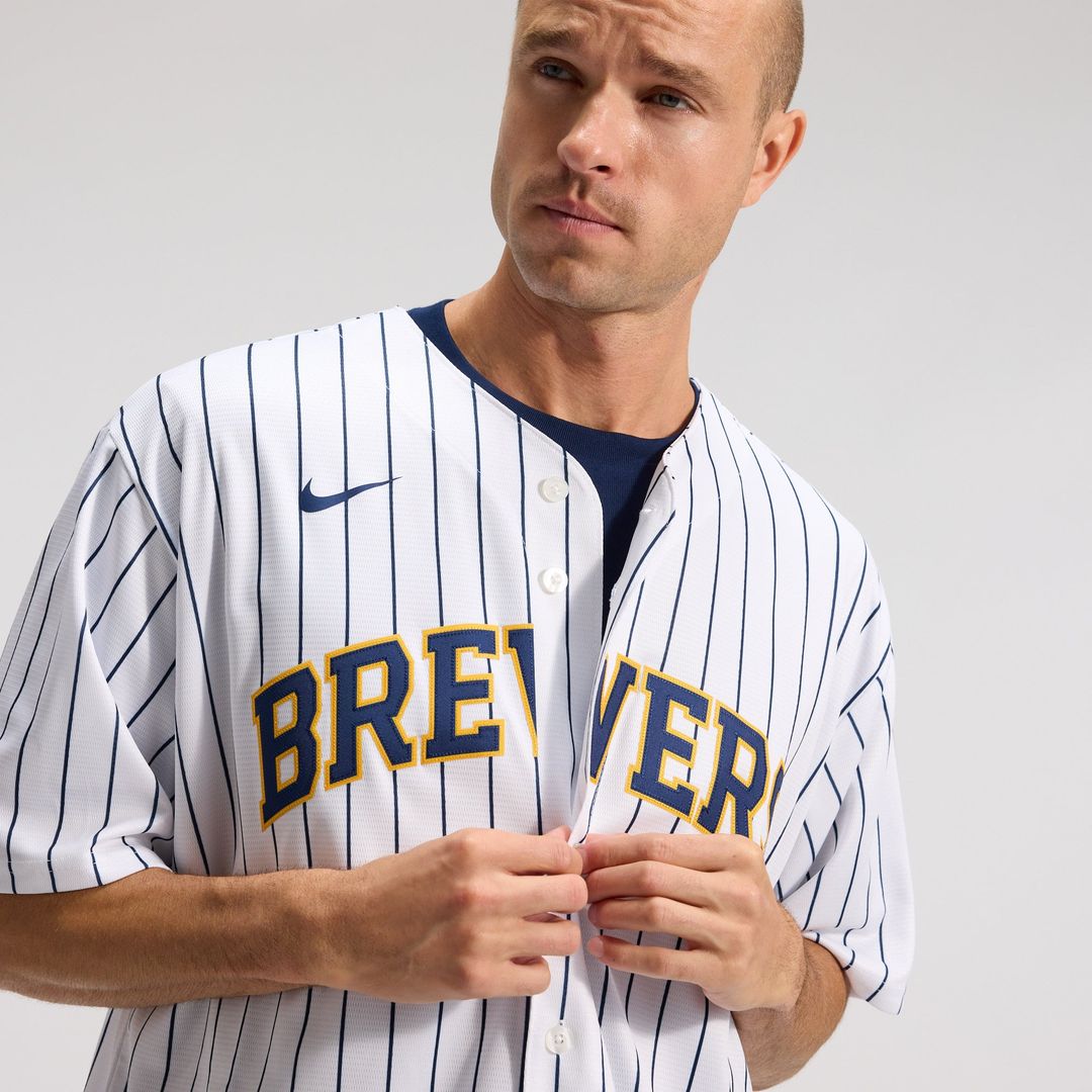 Milwaukee Brewers Christian Yelich Alternate Replica Jersey — White