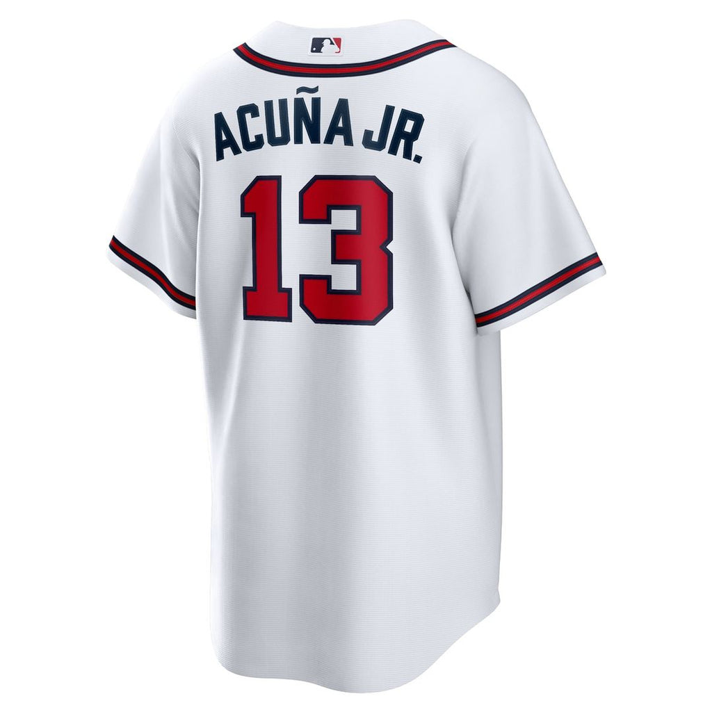 Atlanta Braves Ronald Acuna Jr. Home Replica Player Name Jersey — White