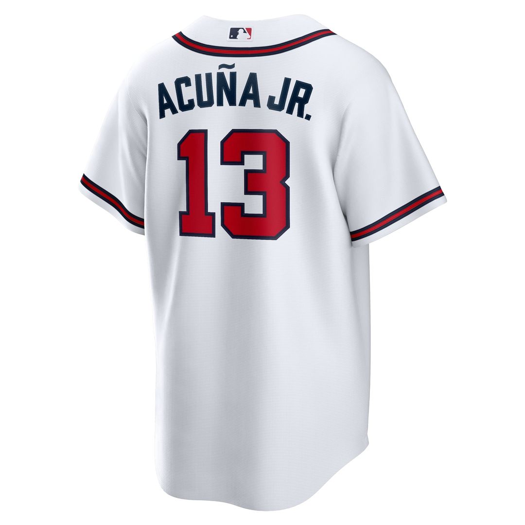 Atlanta Braves Ronald Acuna Jr. Home Replica Player Name Jersey — White