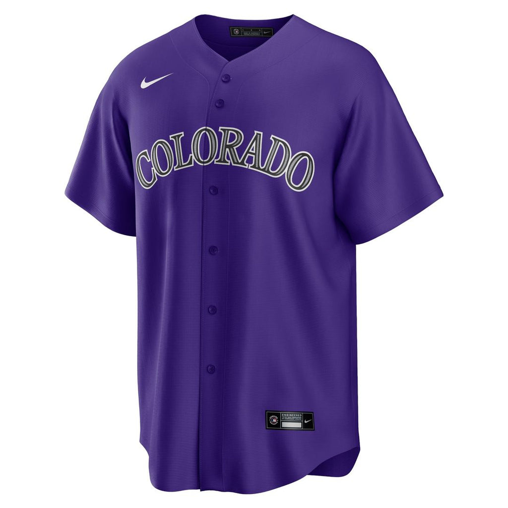 Colorado Rockies Charlie Blackmon Alternate Replica Player Name Jersey — Purple
