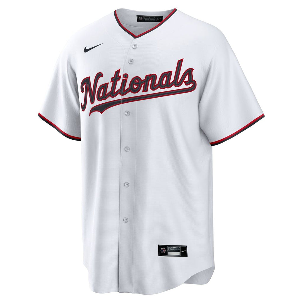 Washington Nationals James Wood Home Replica Jersey — White