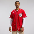 Cincinnati Reds Alternate Authentic Team Logo Jersey — Scarlet