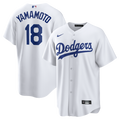 Los Angeles Dodgers Yoshinobu Yamamoto Home Replica Jersey — White