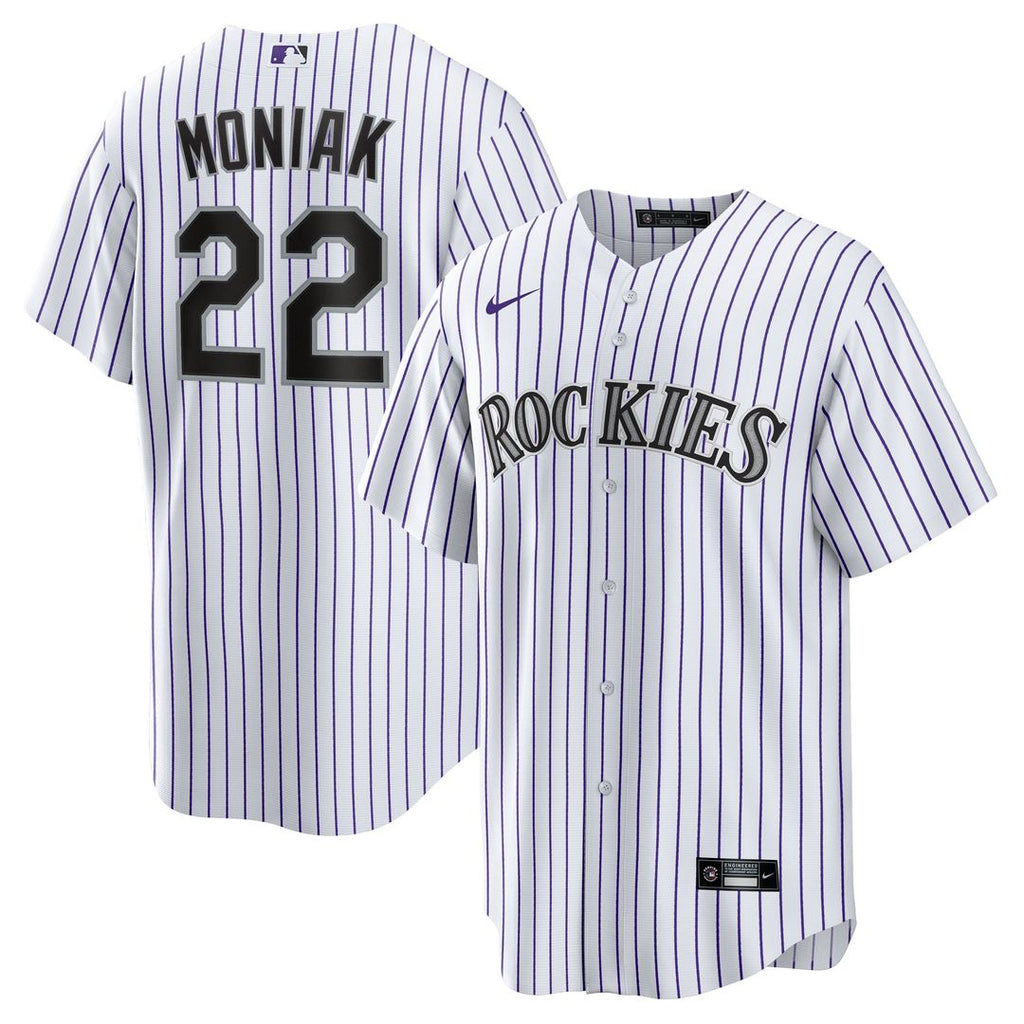 Colorado Rockies Mickey Moniak Home Replica Jersey — White