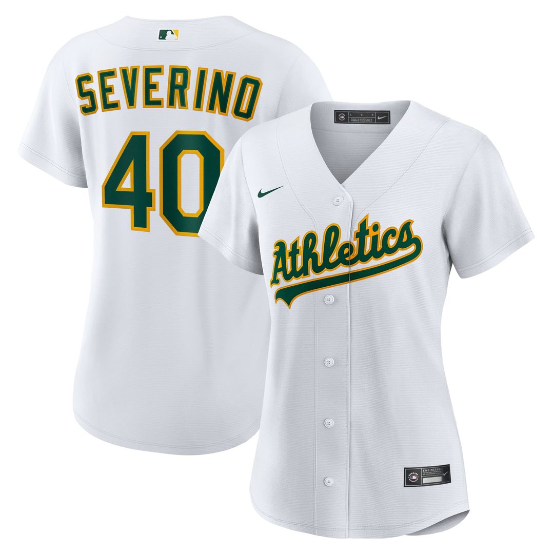 Athletics Luis Severino Women's Home Replica Jersey — White