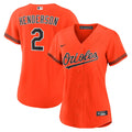 Baltimore Orioles Gunnar Henderson Women's Alternate 2 Replica Jersey — Orange