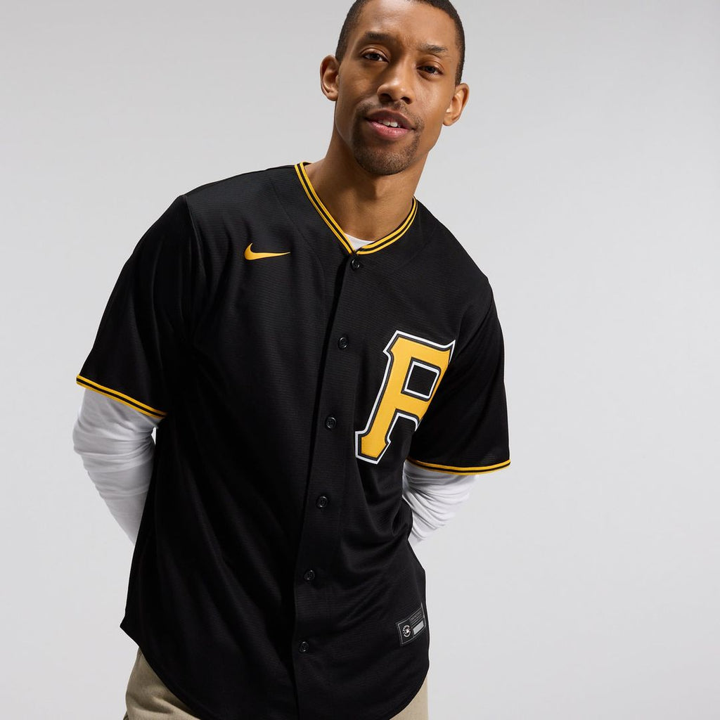 Pittsburgh Pirates Alternate Replica Team Jersey — Black