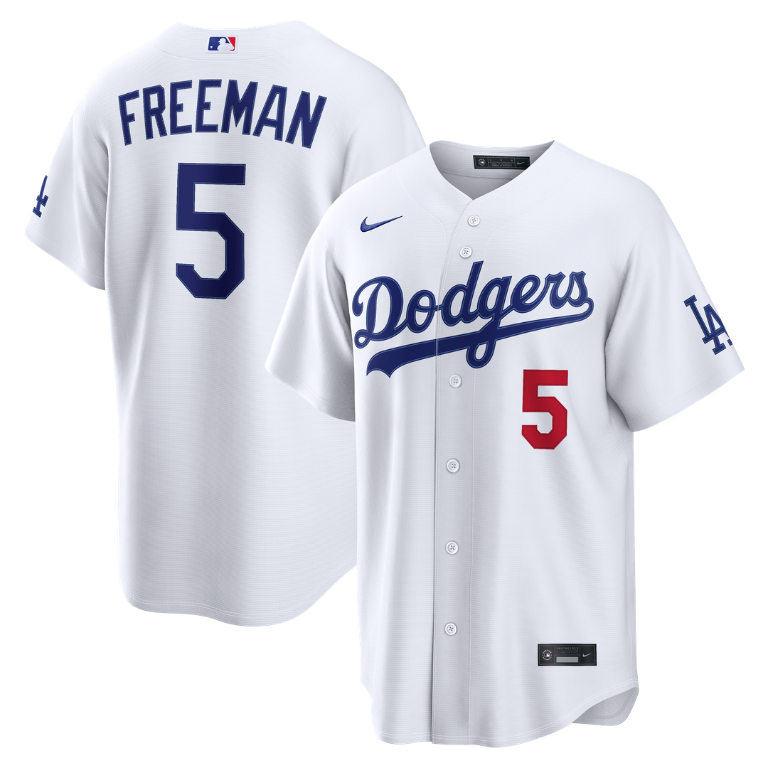 Los Angeles Dodgers Freddie Freeman Home Stadium Jersey — White