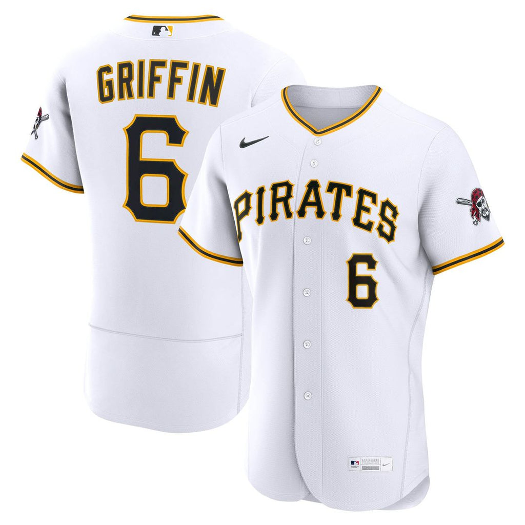 Pittsburgh Pirates Konnor Griffin Home Authentic Jersey — White