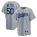 Los Angeles Dodgers Mookie Betts Road Replica Jersey — Gray