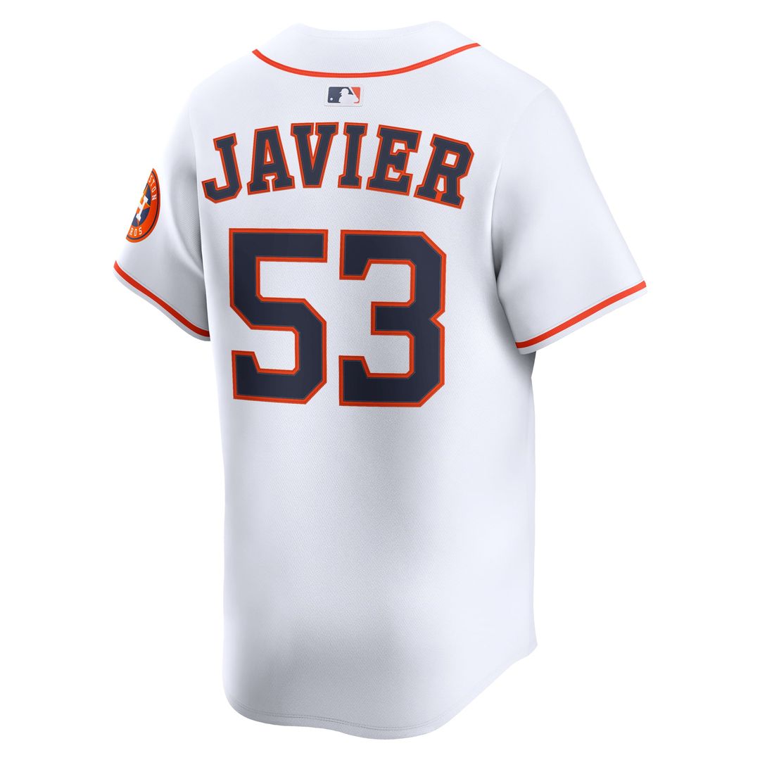 Houston Astros Cristian Javier Home Limited Jersey — White
