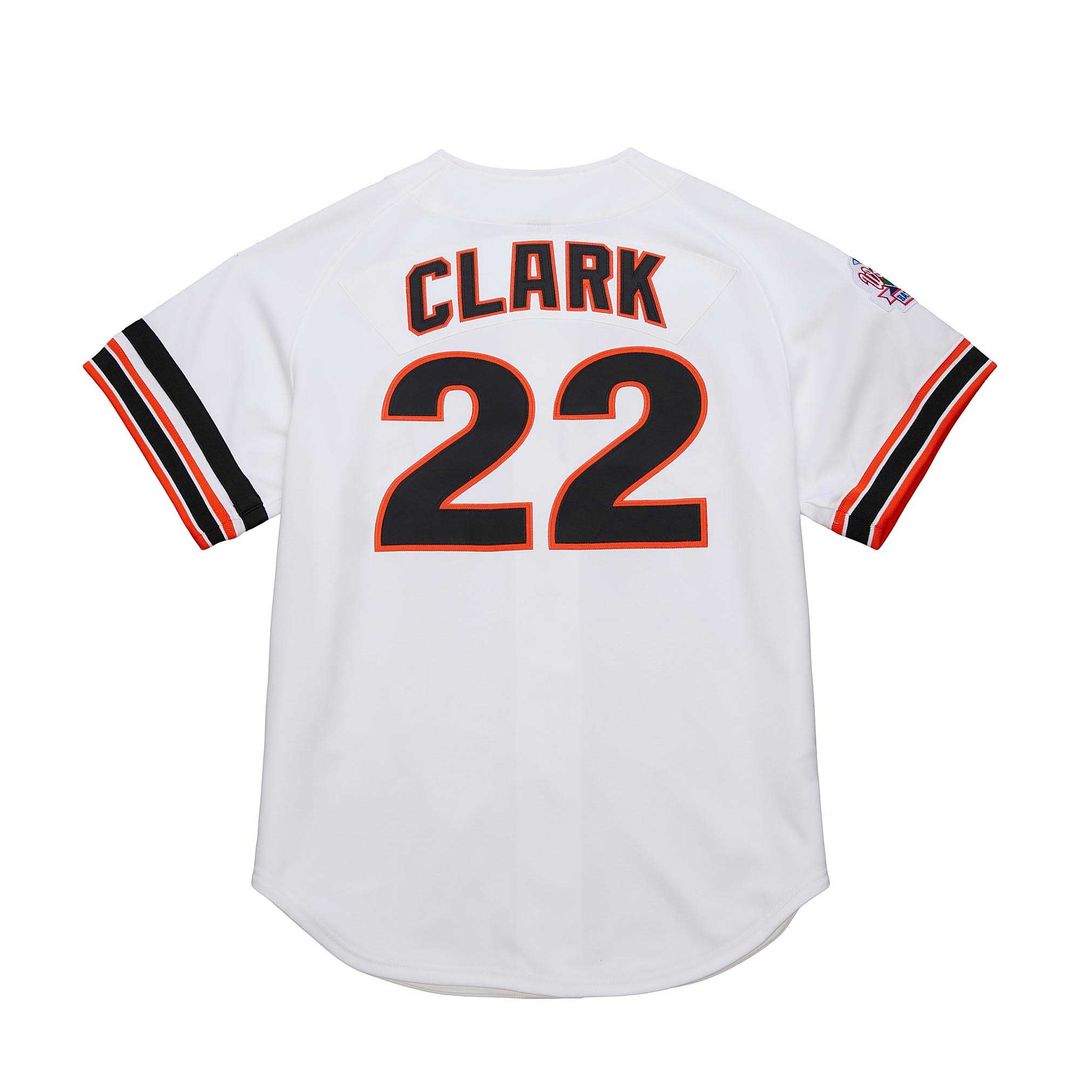 San Francisco Giants Will Clark Cooperstown 1989 Authentic Jersey — White