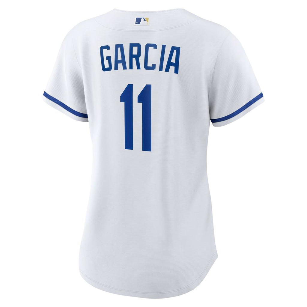 Kansas City Royals Maikel Garcia Women's Home Replica Jersey — White