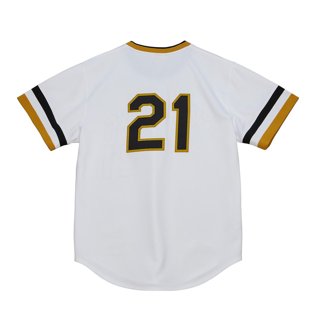 Pittsburgh Pirates Roberto Clemente Cooperstown Authentic Jersey — White