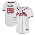 Atlanta Braves Matt Olson Youth Home Limited Jersey — White