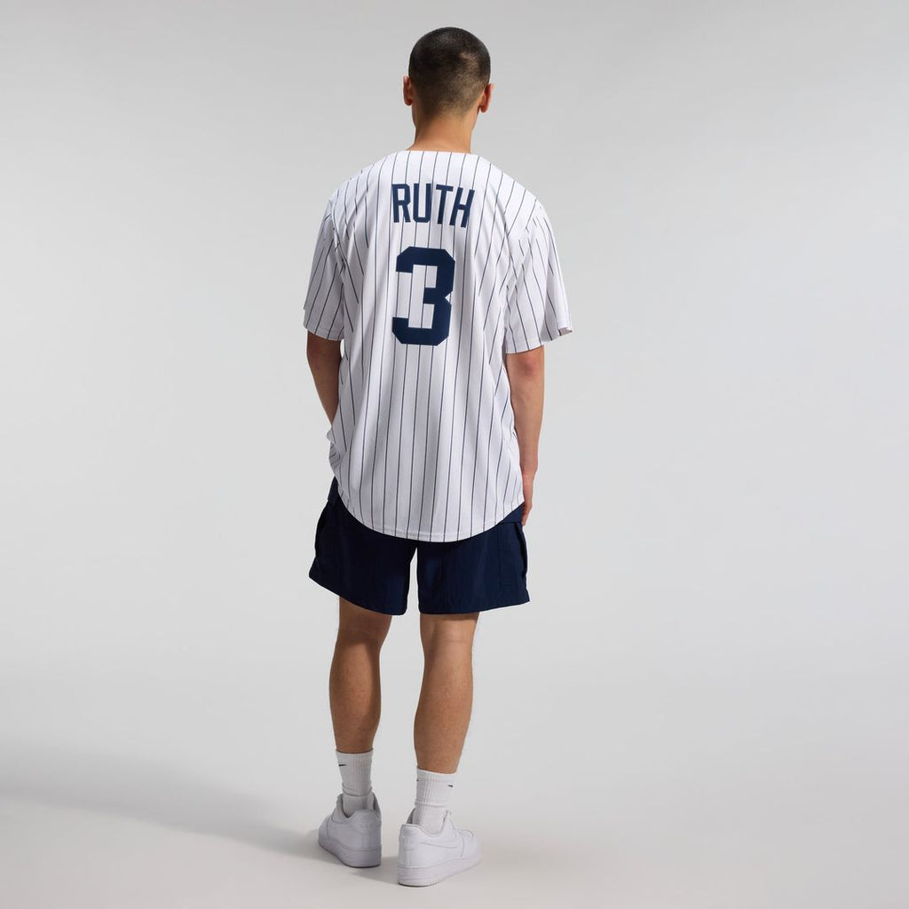 New York Yankees Babe Ruth Throwback Cooperstown Limited Jersey — White