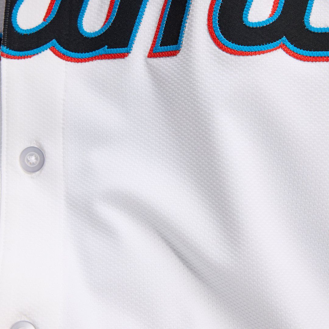 Miami Marlins Home Elite Jersey — White