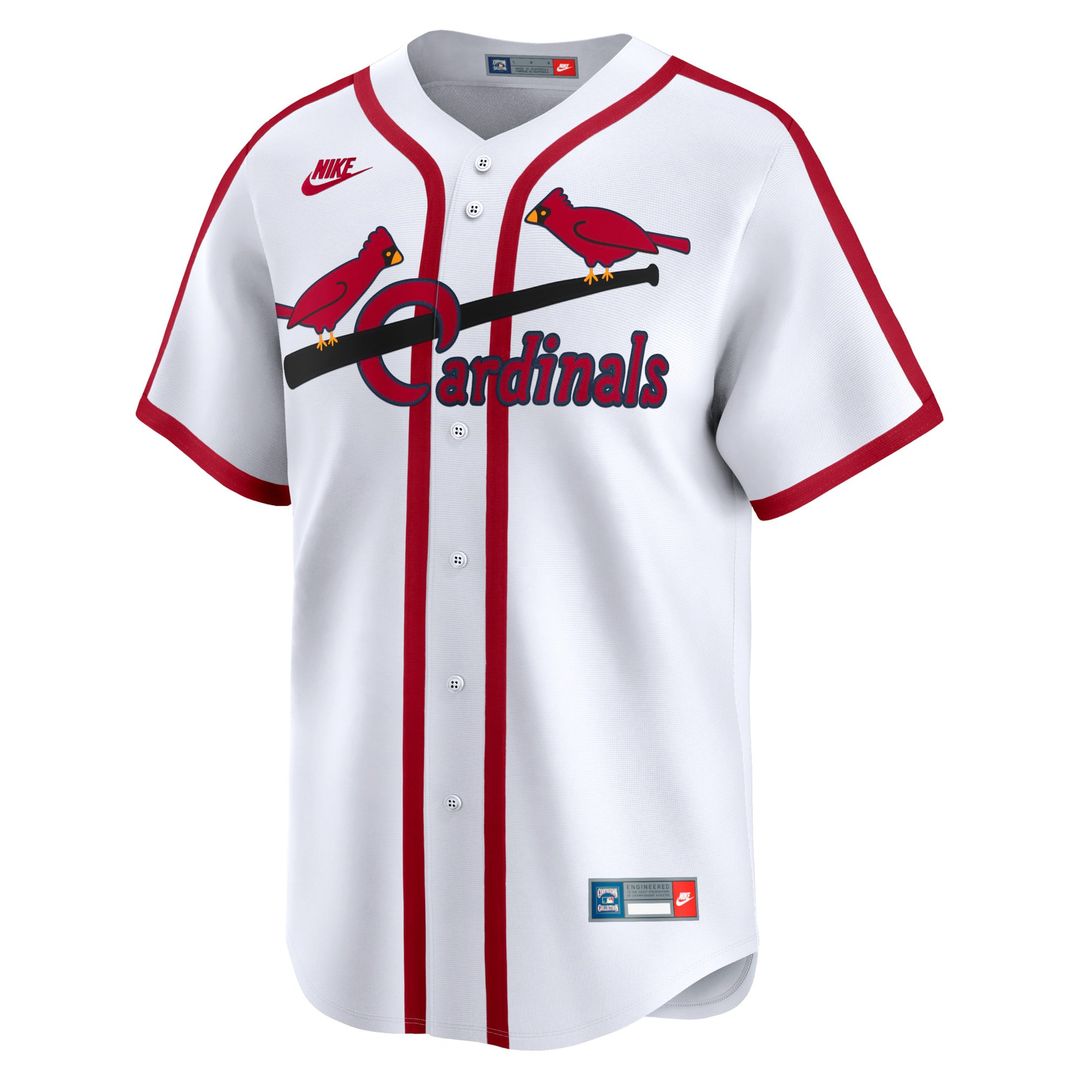 St. Louis Cardinals Cooperstown Limited Jersey — White