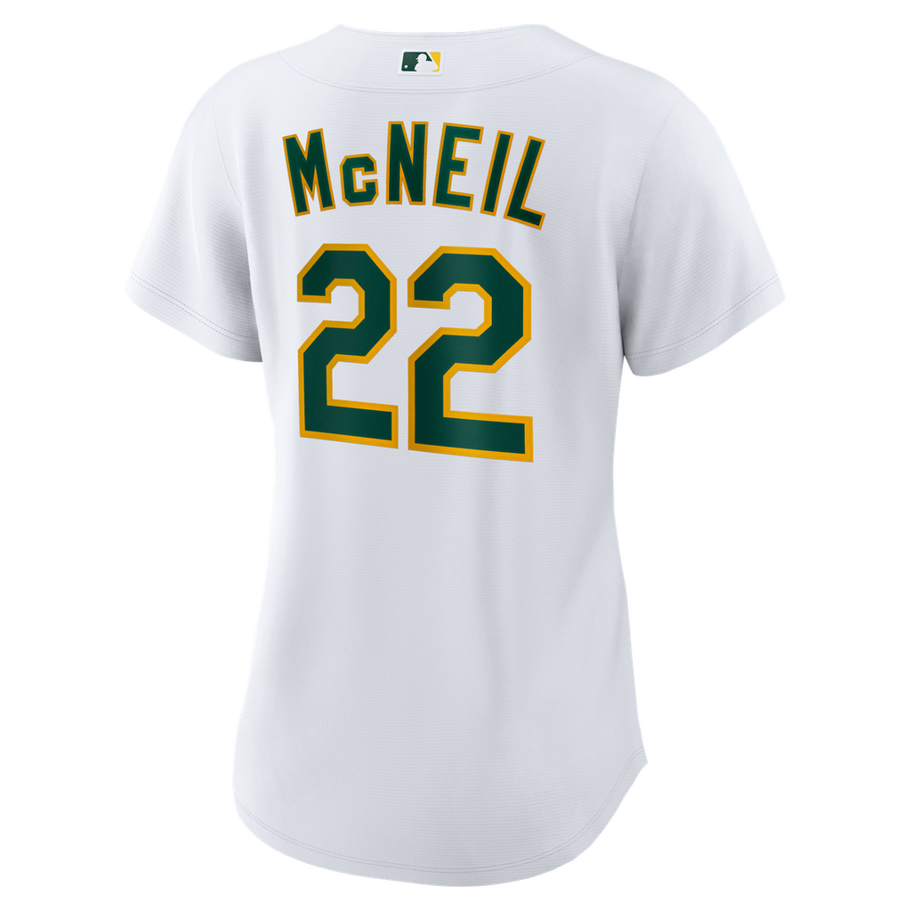 Athletics Jeff McNeil Women's Home Replica Jersey — White
