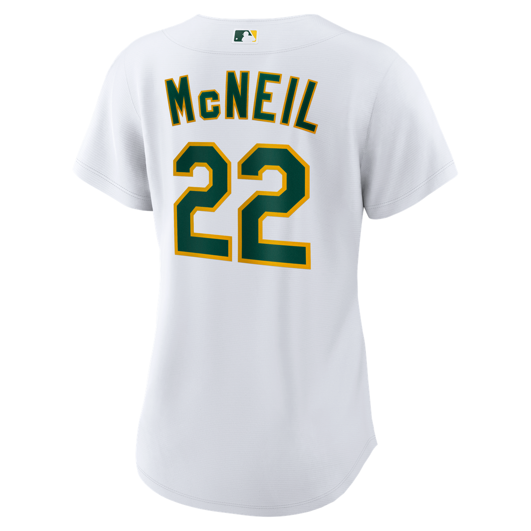 Athletics Jeff McNeil Women's Home Replica Jersey — White