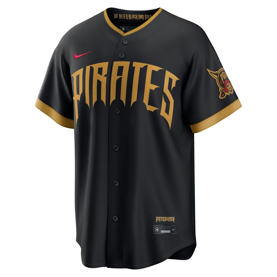 Pittsburgh Pirates Bryan Reynolds 2026 City Connect Stadium Jersey — Black