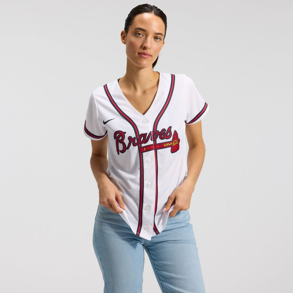 Atlanta Braves Women's Home Replica Team Jersey — White