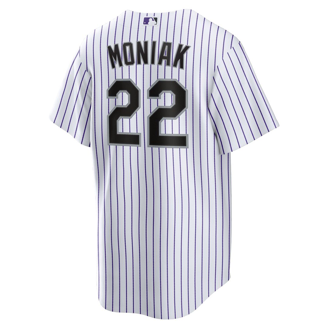 Colorado Rockies Mickey Moniak Home Replica Jersey — White