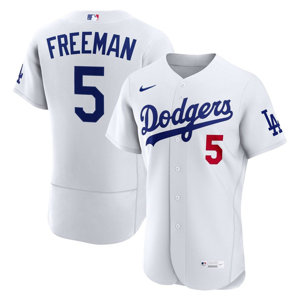 Los Angeles Dodgers Freddie Freeman Home Authentic Jersey — White