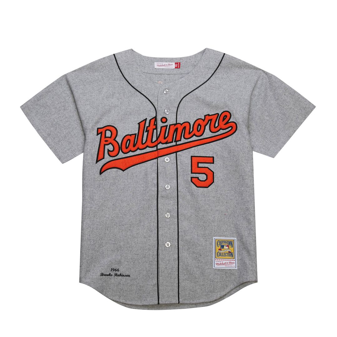 Baltimore Orioles Brooks Robinson Cooperstown 1966 Authentic Jersey — Gray