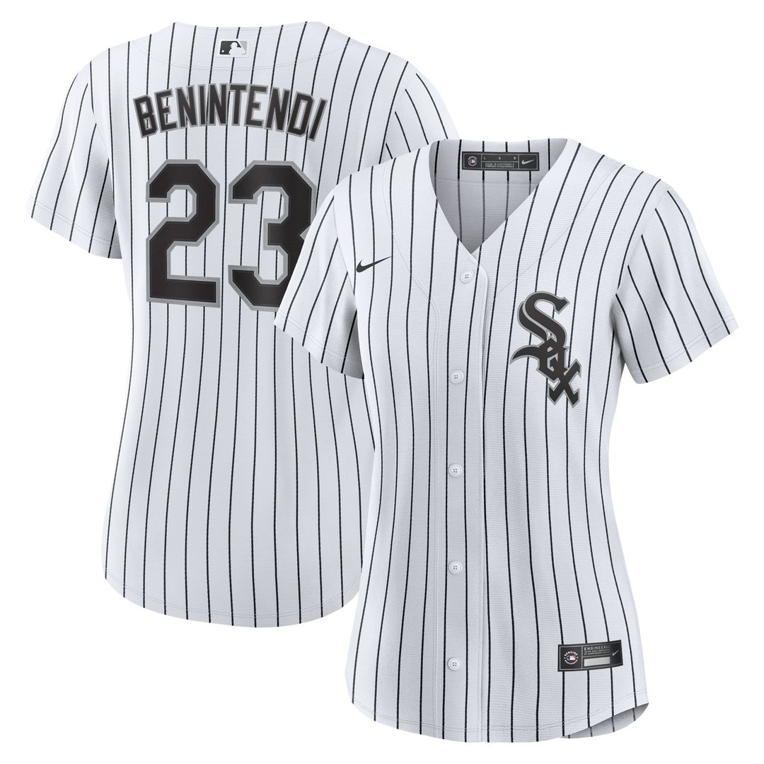 Chicago White Sox Andrew Benintendi Women's Home Player Jersey — White/Black