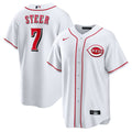 Cincinnati Reds Spencer Steer Home Replica Jersey — White