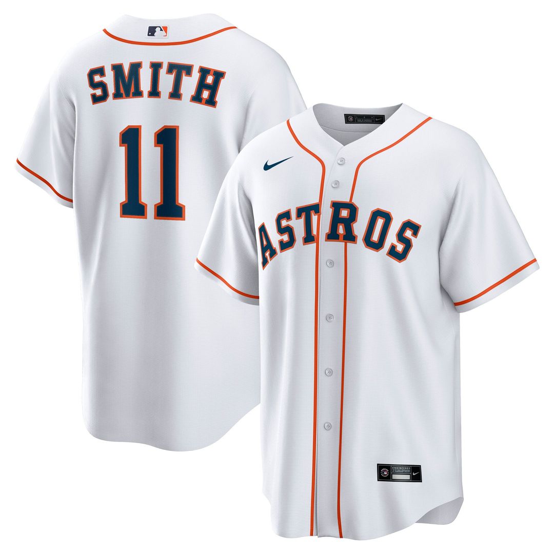 Houston Astros Cam Smith Home Replica Jersey — White