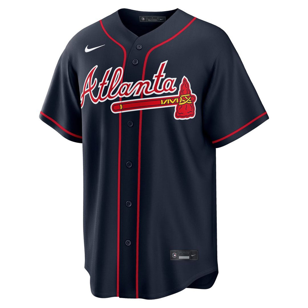 Atlanta Braves Ronald Acuña Jr. Alternate Replica Jersey — Navy