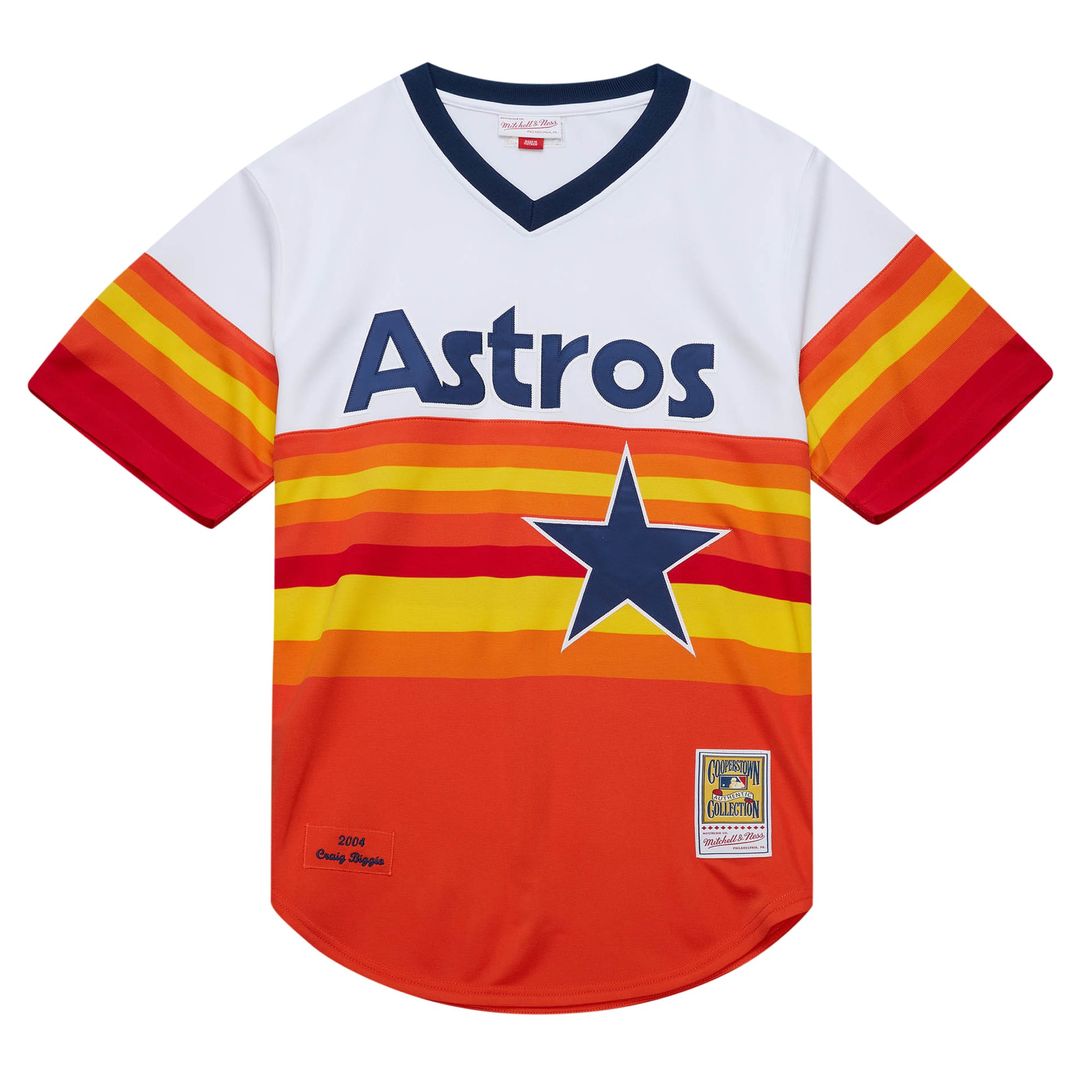 Houston Astros Craig Biggio 2004 Cooperstown Authentic Throwback Jersey — White