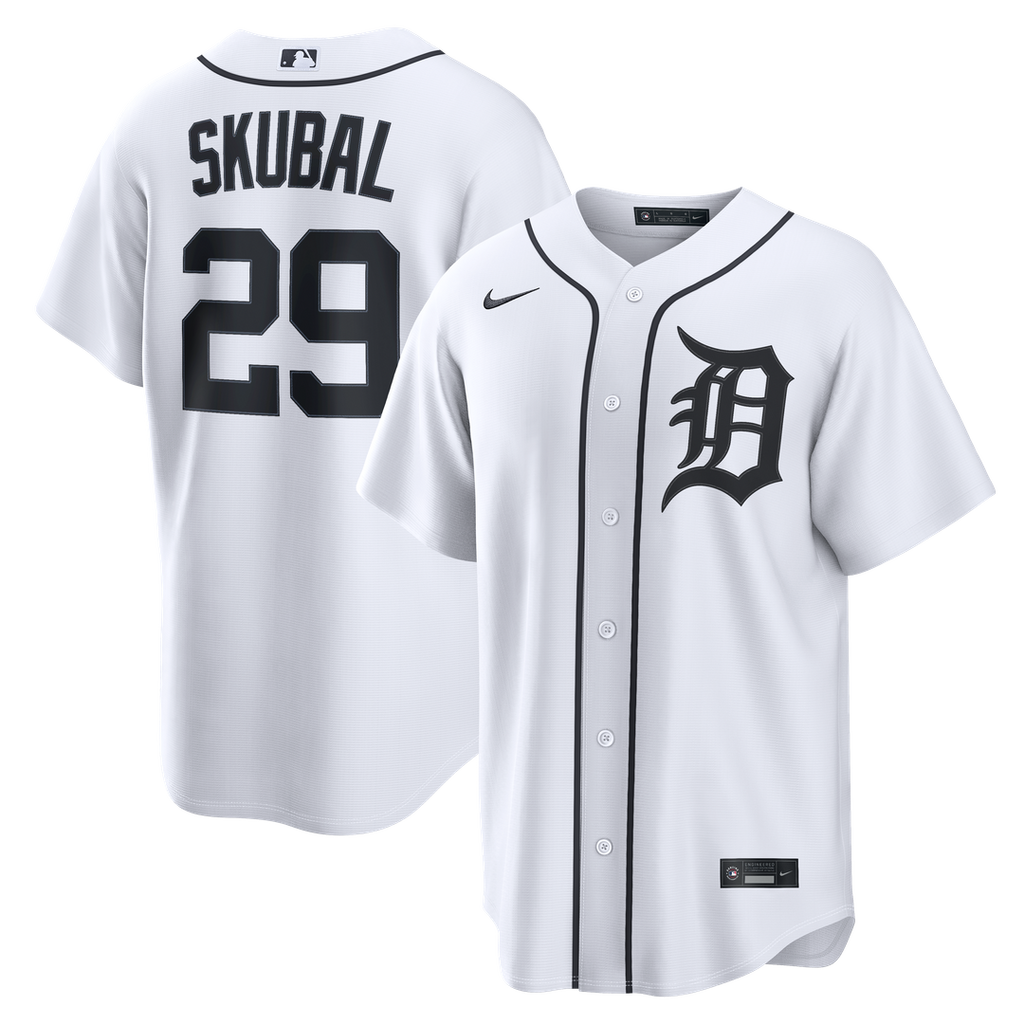 Detroit Tigers Tarik Skubal Home Replica Jersey — White