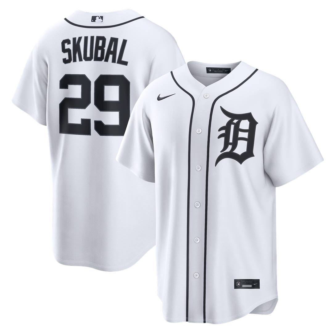 Detroit Tigers Tarik Skubal Home Replica Jersey — White